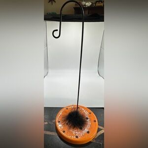 Dept 56 Halloween 13 1/2" Ornament Hanger Stand Sandra Magsamen Orange Black